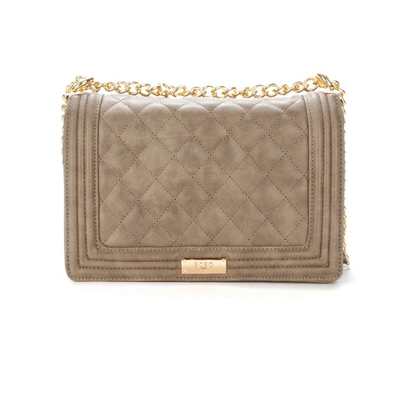 BCBG Paris Handbags - Quilted Chain  BCBG Crossbody Bag